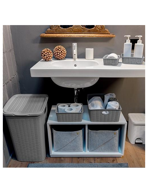 LINEA ELEGANCE CESTO 25x19,5x6 GREY