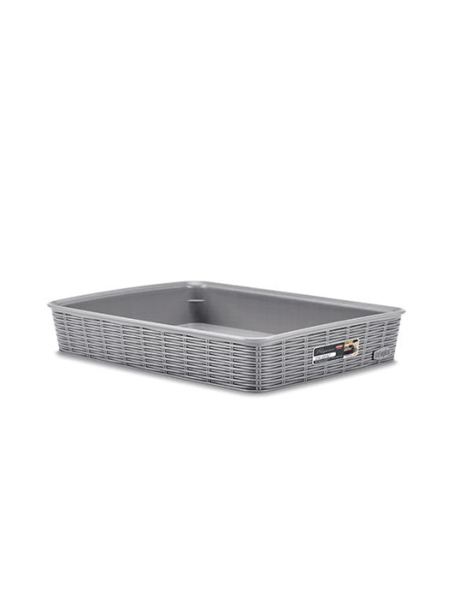 LINEA ELEGANCE CESTO 35,5x26x6 GREY