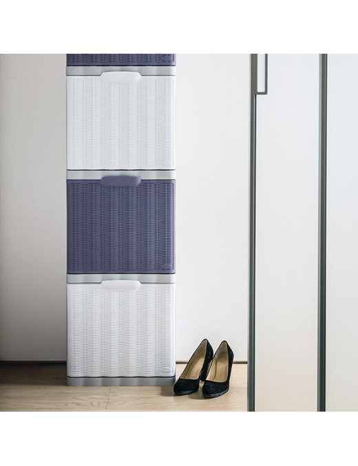ELEGANCE LINE WHITE SHOE RACK 40x30x40
