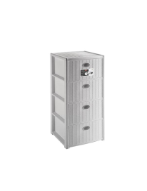 LINEA ELEGANCE CASSETTIERA 4 CASSETTI BIANCO
