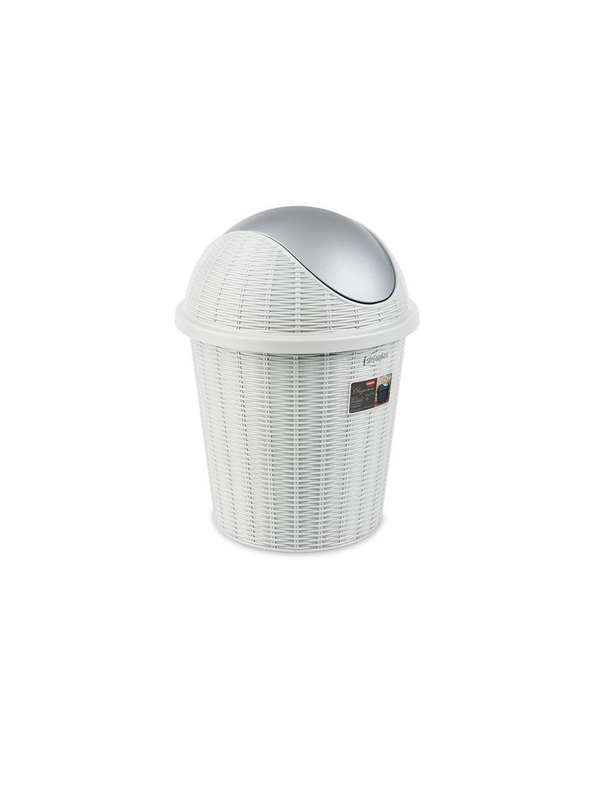 ELEGANCE LINE TILTING WASTE BIN 10lt WHITE