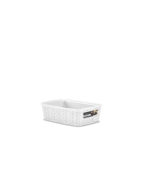 ELEGANCE LINE BASKET 20x14x6 WHITE
