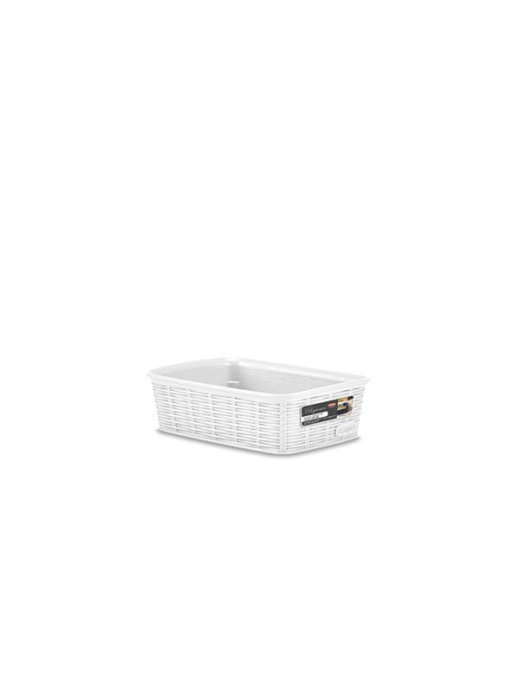 ELEGANCE LINE BASKET 20x14x6 WHITE