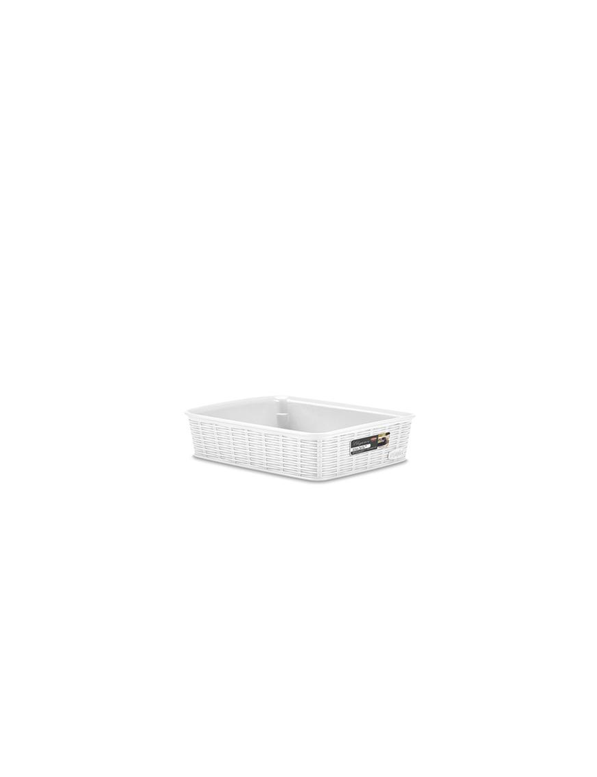 LINEA ELEGANCE CESTO 25x19,5x6 BIANCO