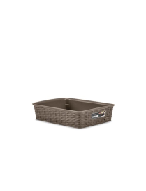 LINEA ELEGANCE CESTO 25x19,5x6 TORTORA