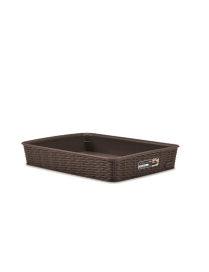 ELEGANCE LINE BASKET 35.5x26x6 MOKA