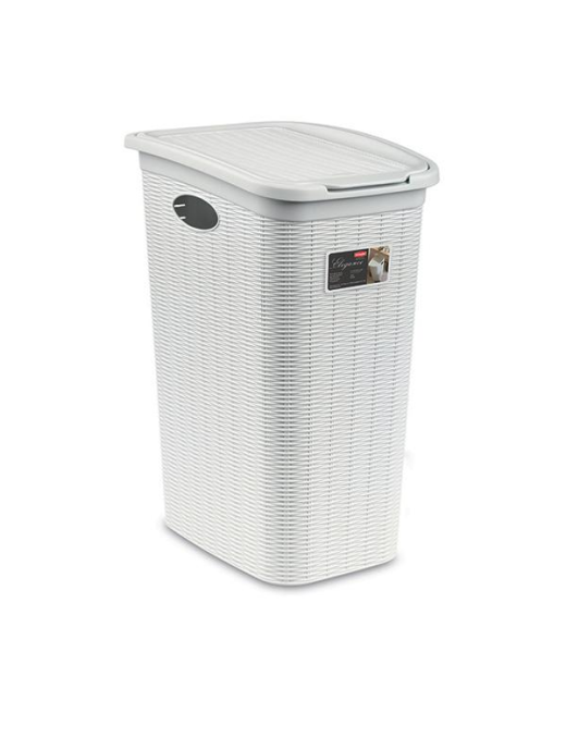 ELEGANCE LINE WHITE LAUNDRY HOLDER 36lt