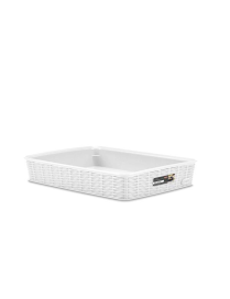 LINEA ELEGANCE CESTO 35,5x26x6 BIANCO