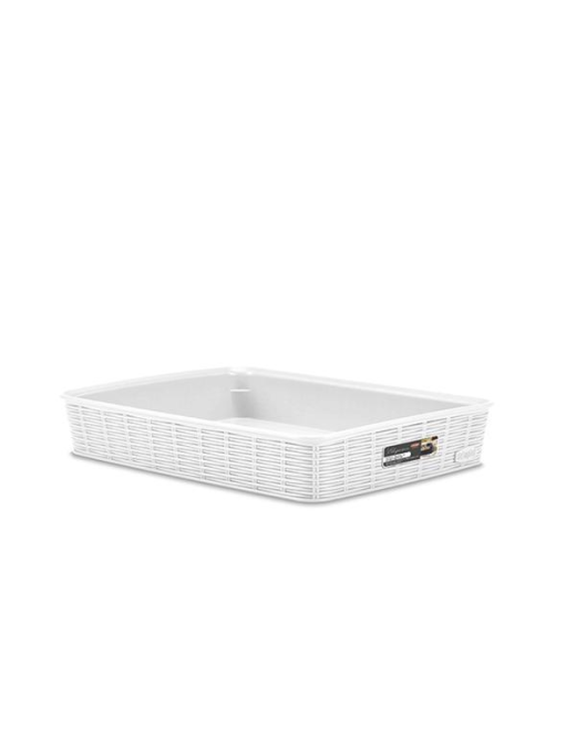 LINEA ELEGANCE CESTO 35,5x26x6 BIANCO