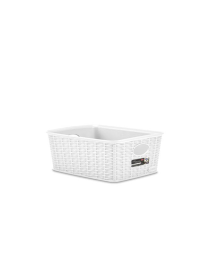 ELEGANCE LINE HIGH BASKET 25x19.5x10 WHITE