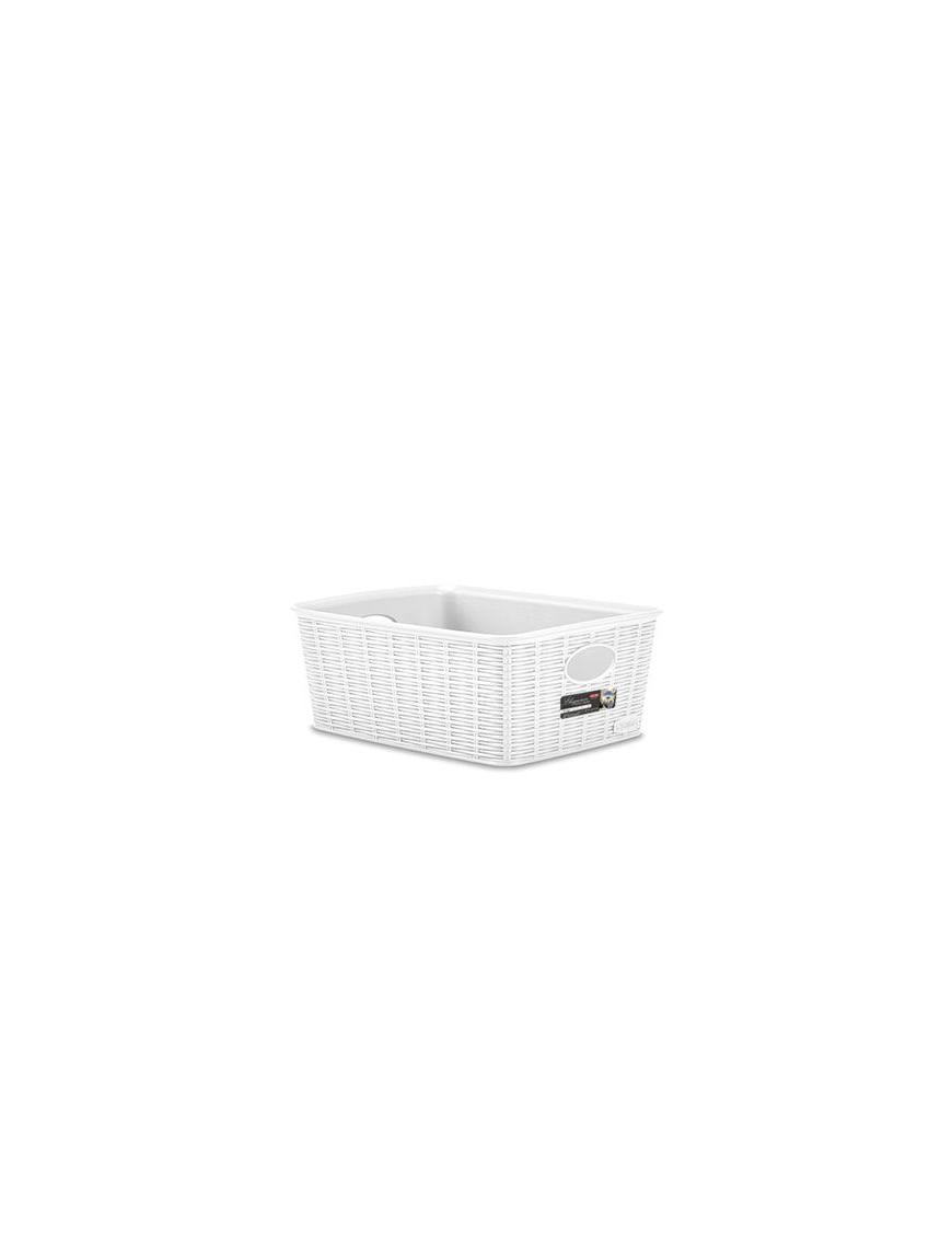 ELEGANCE LINE HIGH BASKET 25x19.5x10 WHITE