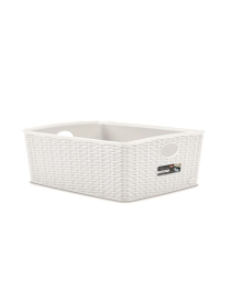 ELEGANCE LINE HIGH BASKET 36x29x13 WHITE