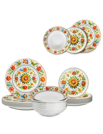 SERVIZIO  TAVOLA 18pezzi SUNFLOWER
