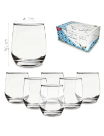 GLASS GLASSES FOR TUMBLER USE 6 pieces 30cl
