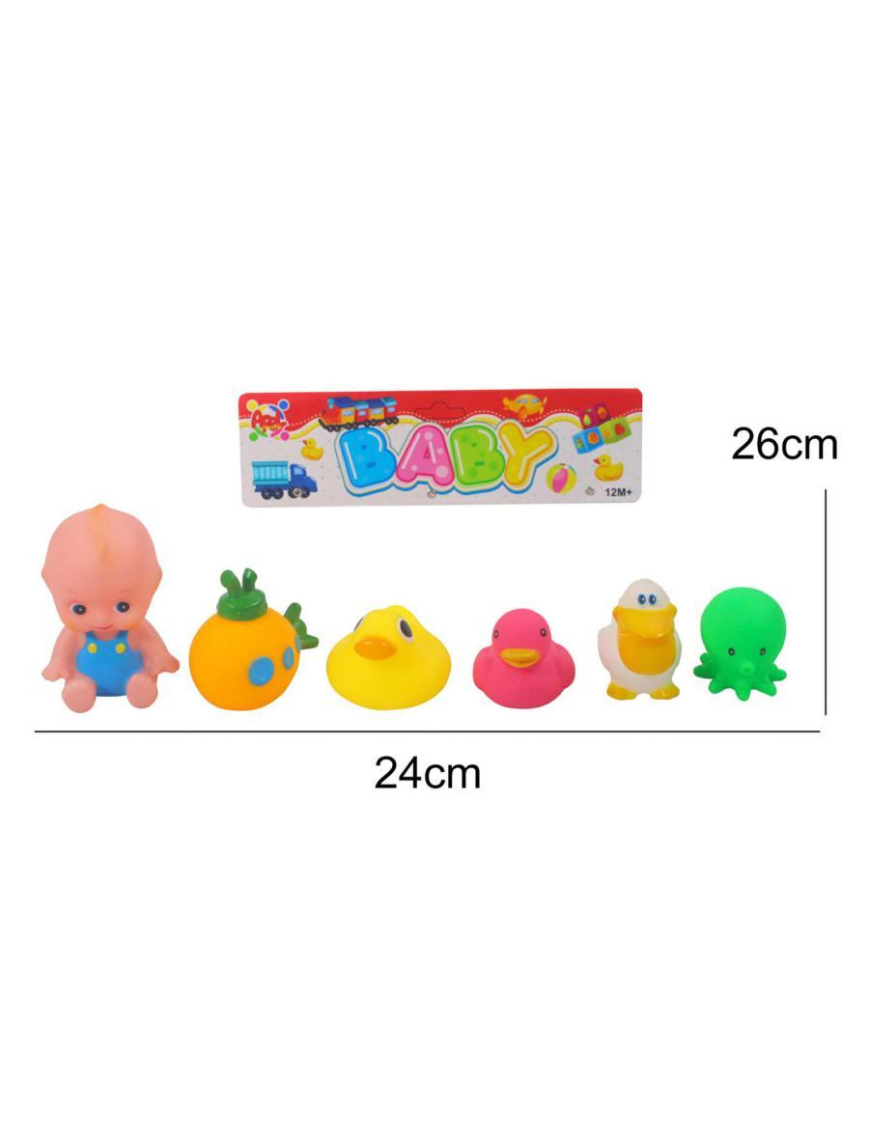 MORBIDONI BABY CON ANIMALI 6 PEZZI