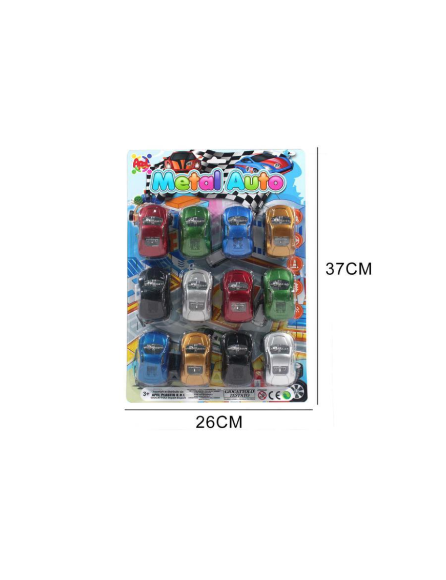 BACKLOADING METAL CAR 12 PIECES