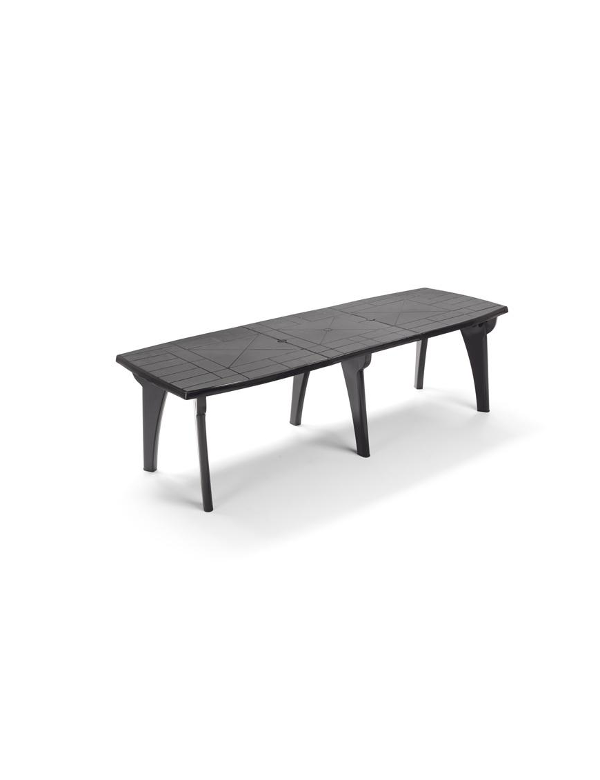 TAVOLO LIPARI 2 ANTRACITE 250x90xh72cm