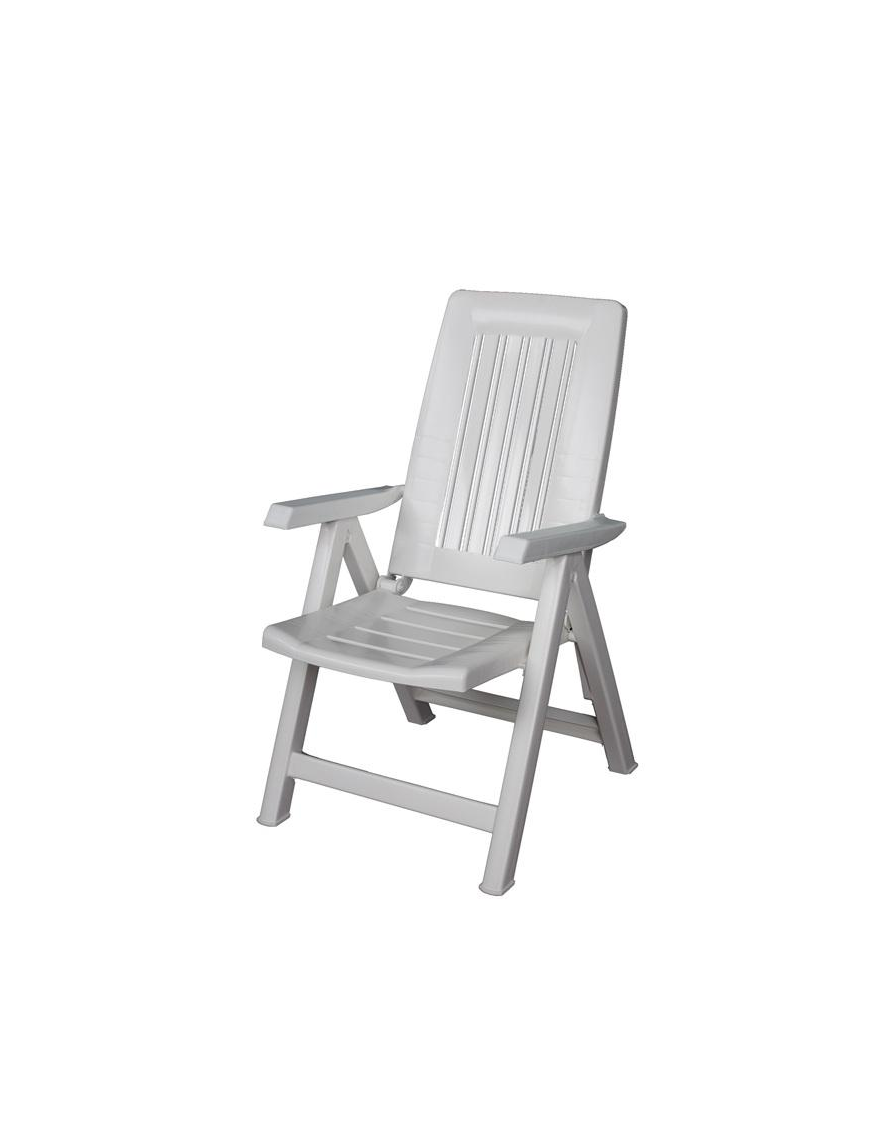 POLTRONA DIANA BIANCO 67x60x107cm 5 POSIZIONI