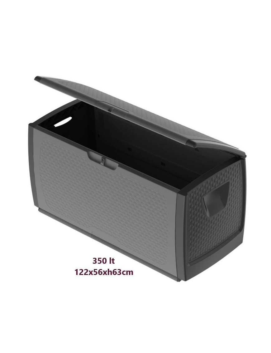 CONTENITORE METTITUTTO GRAFITE 122x56x63h 350lt.