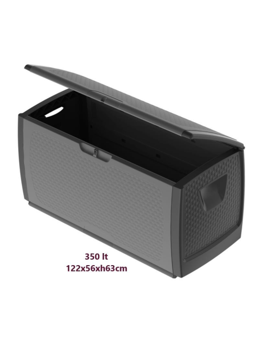 CONTENITORE METTITUTTO GRAFITE 122x56x63h 350lt.