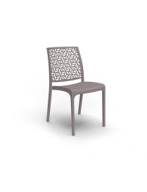 NINFA CHAIR WITHOUT ARMRESTS TAUPE 54x46x81cm