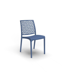 NINFA CHAIR WITHOUT ARMRESTS MIAMI BLUE 54x46x81cm