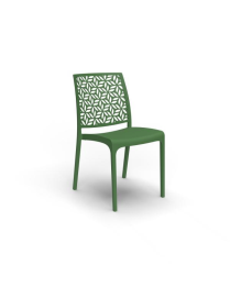 NINFA SEDIA  SENZA BRACCIOLI VERDE PINO  54x46x81cm