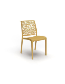 NINFA CHAIR WITHOUT ARMRESTS MUSTARD 54x46x81cm