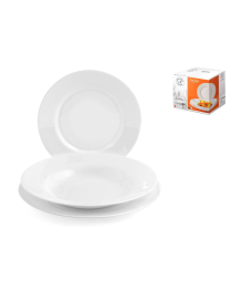 TOLEDO WHITE DISH SET 18 pieces