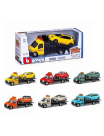 BURAGO SCALA 1:43 CARRO ATTREZZI CON AUTO