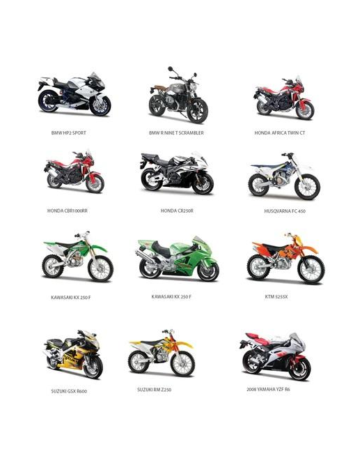 MAISTO 1:18 SCALE STREET MOTORCYCLE
