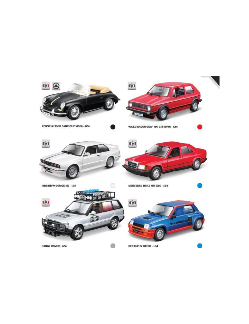 BURAGO SCALA 1:24 CLASSIC AUTO EPOCA