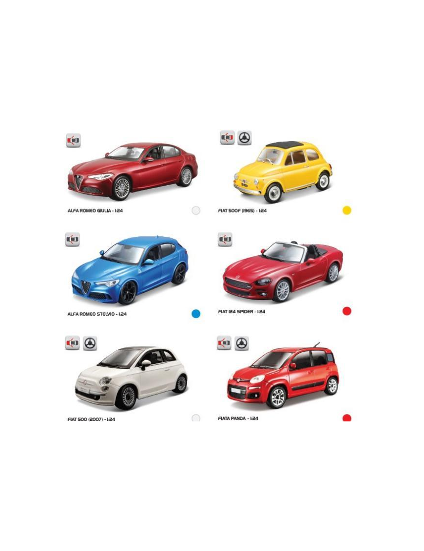 BURAGO 1:24 SCALE FCA COLLECTION
