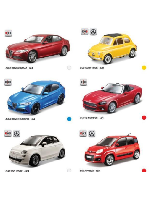 BURAGO 1:24 SCALE FCA COLLECTION
