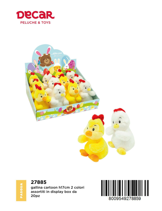 GALLINA 17  CM CARTOON