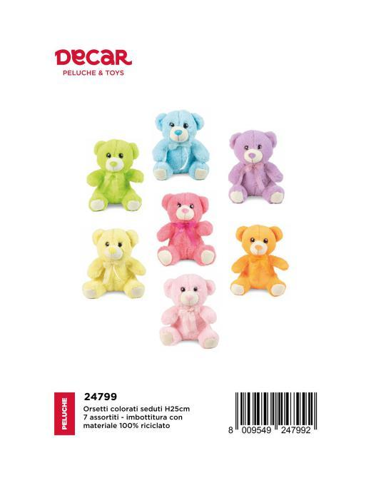 RAINBOW PLUSH BEAR 25 CM