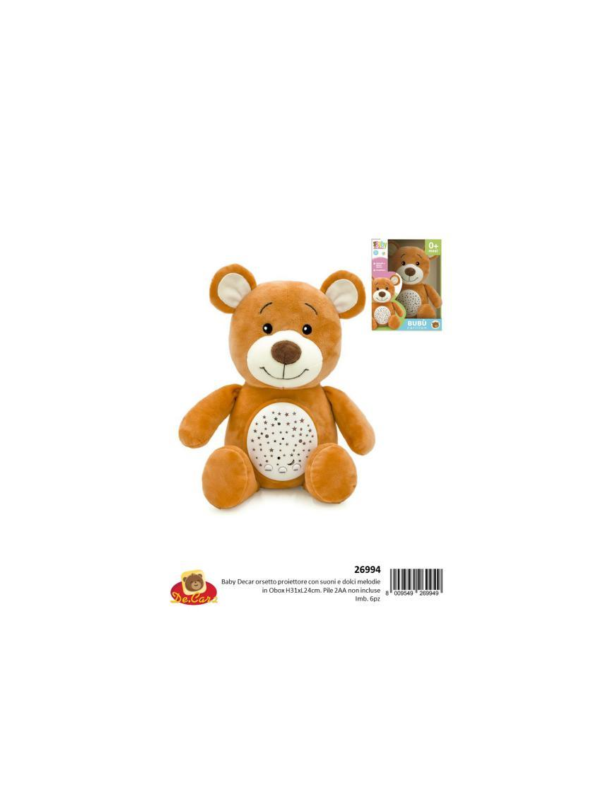 ORSETTO PROIETTORE 35 CM CON SUONI