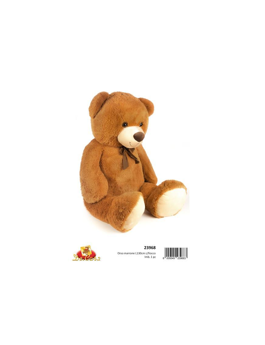 ORSETTO PELUCHE 130 CM CON FIOCCO