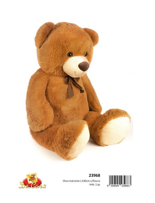 ORSETTO PELUCHE 130 CM CON FIOCCO