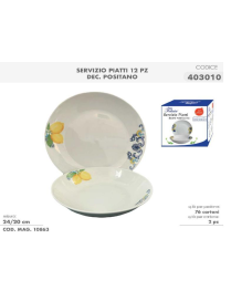 TABLE SERVICE 12 pieces POSITANO DECORATION