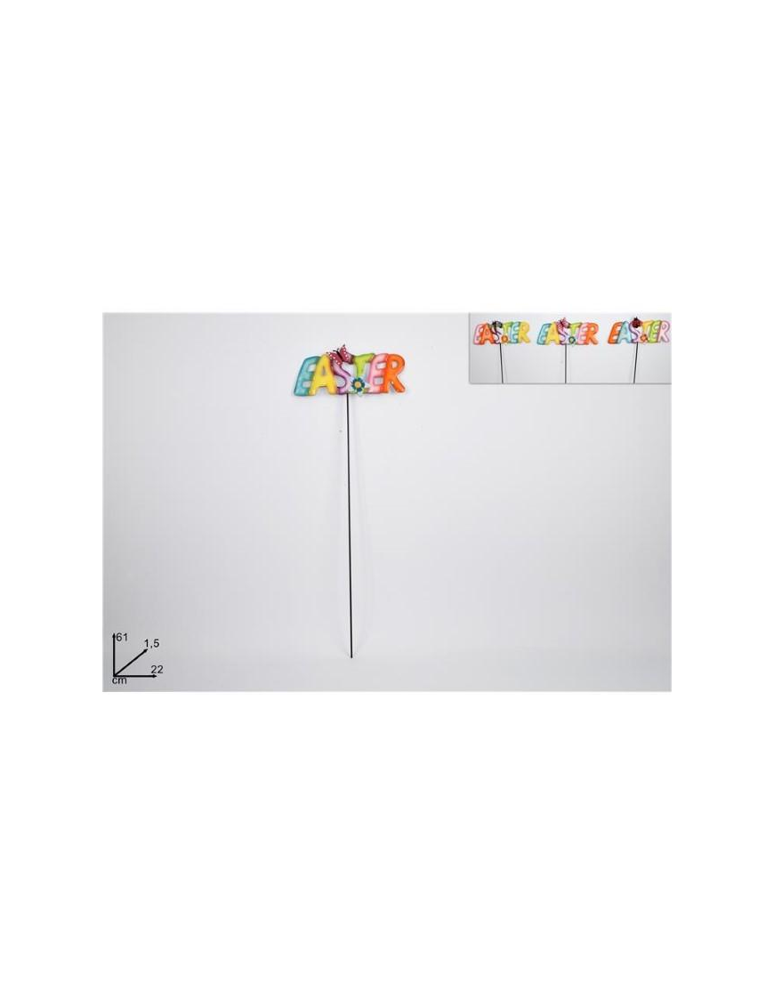 SPILLONE 61 CM METALLO CON SCRITTA