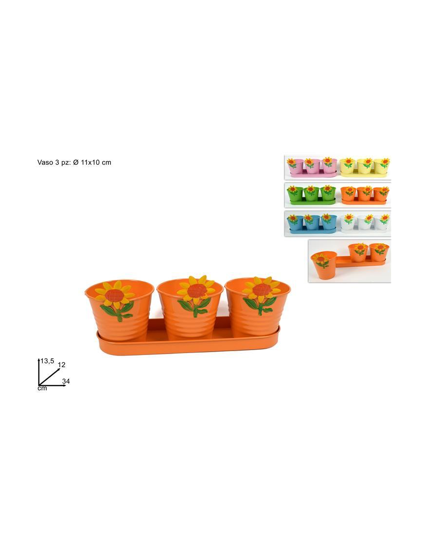 SUNFLOWER BUCKET SET OF 3 PIECES