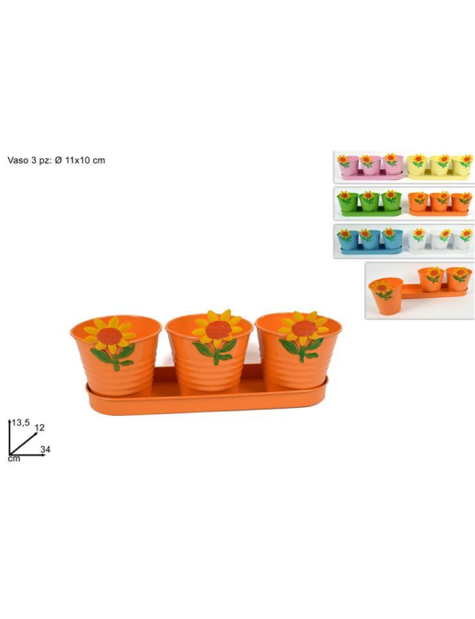 SECCHIELLO GIRASOLE SET 3 PEZZI