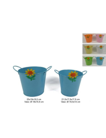 SUNFLOWER BUCKET SET OF 2 PIECES