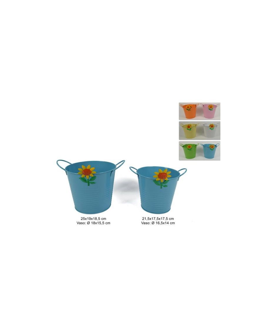 SECCHIELLO GIRASOLE SET 2 PEZZI