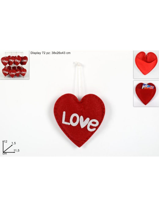 CUORE TESSUTO CON TASCA