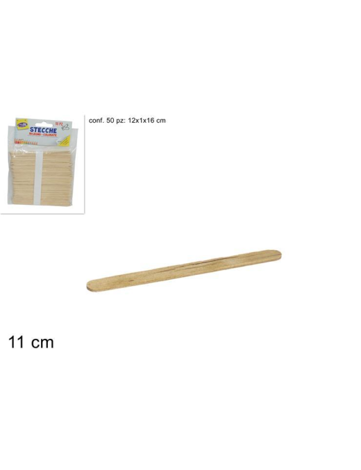 NATURAL SPLINTS 11 CM 50 PIECES