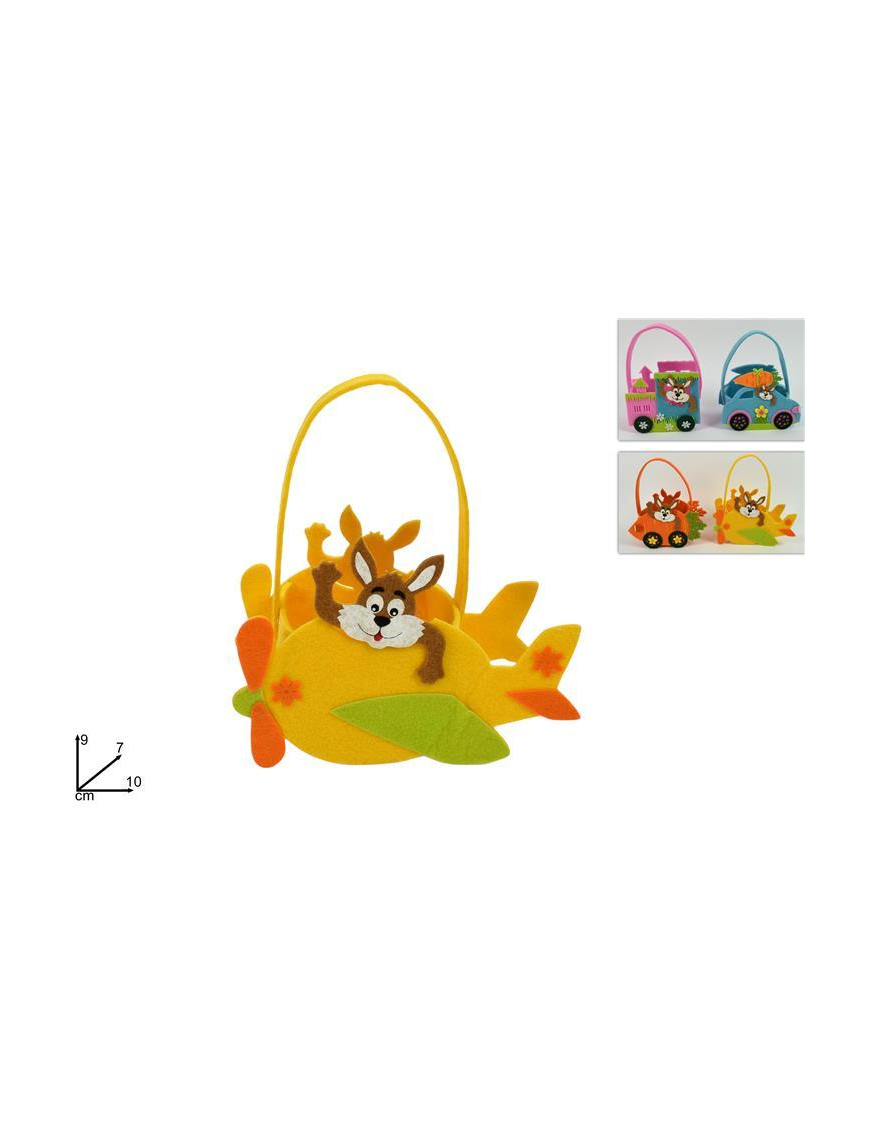 CESTINO SOGGETTO PASQUALE 10 CM ASSORTITO