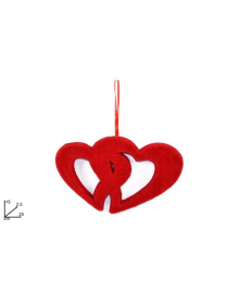 POLYSTYRENE HEARTS HANGER 25x15cm