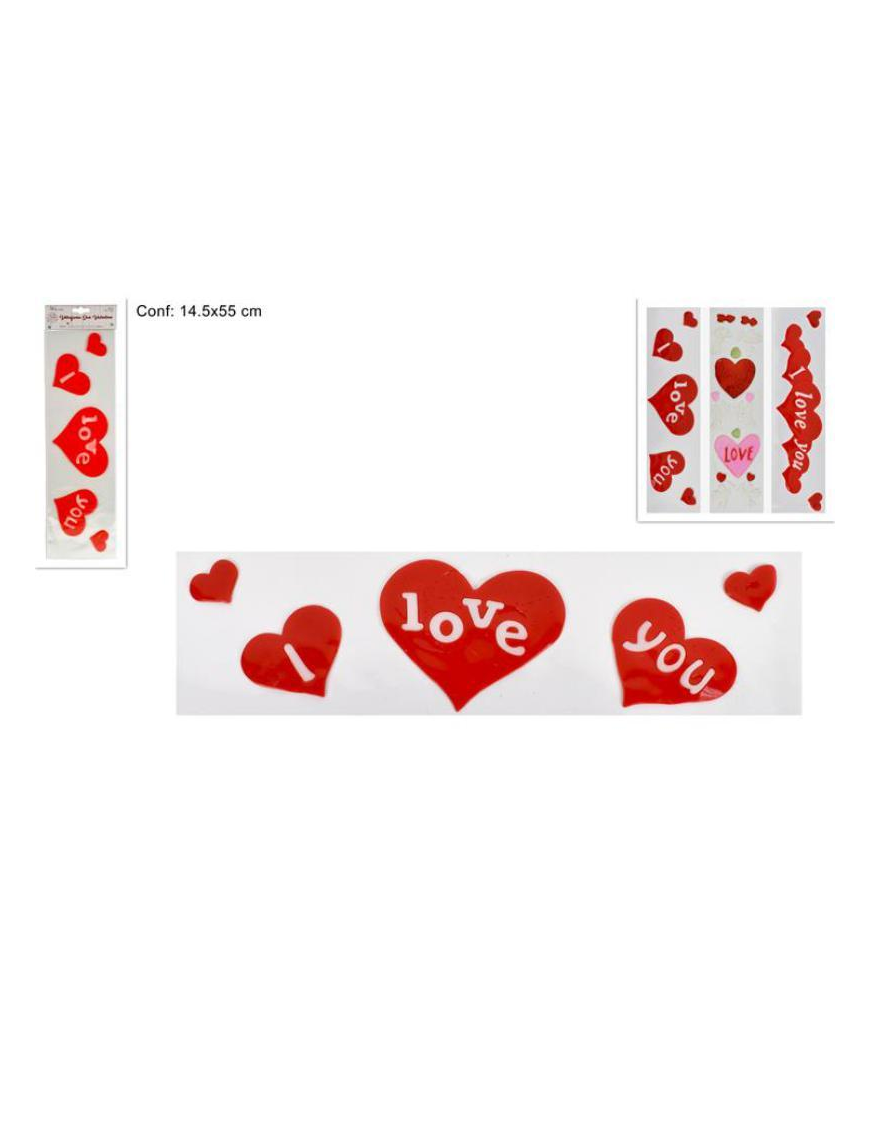 ASSORTED VALENTINE'S DAY WINDOW STICKER